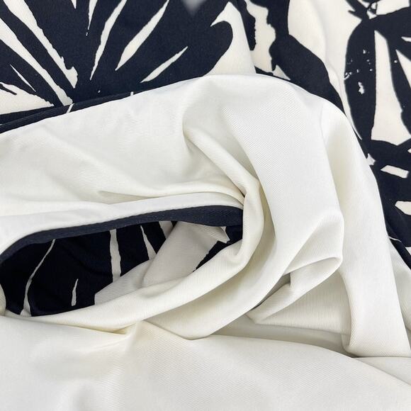 Trina Turk Lennox One Piece Swimsuit Long Sleeve Zip Rash Guard Paddle Suit XL - Picture 10 of 12